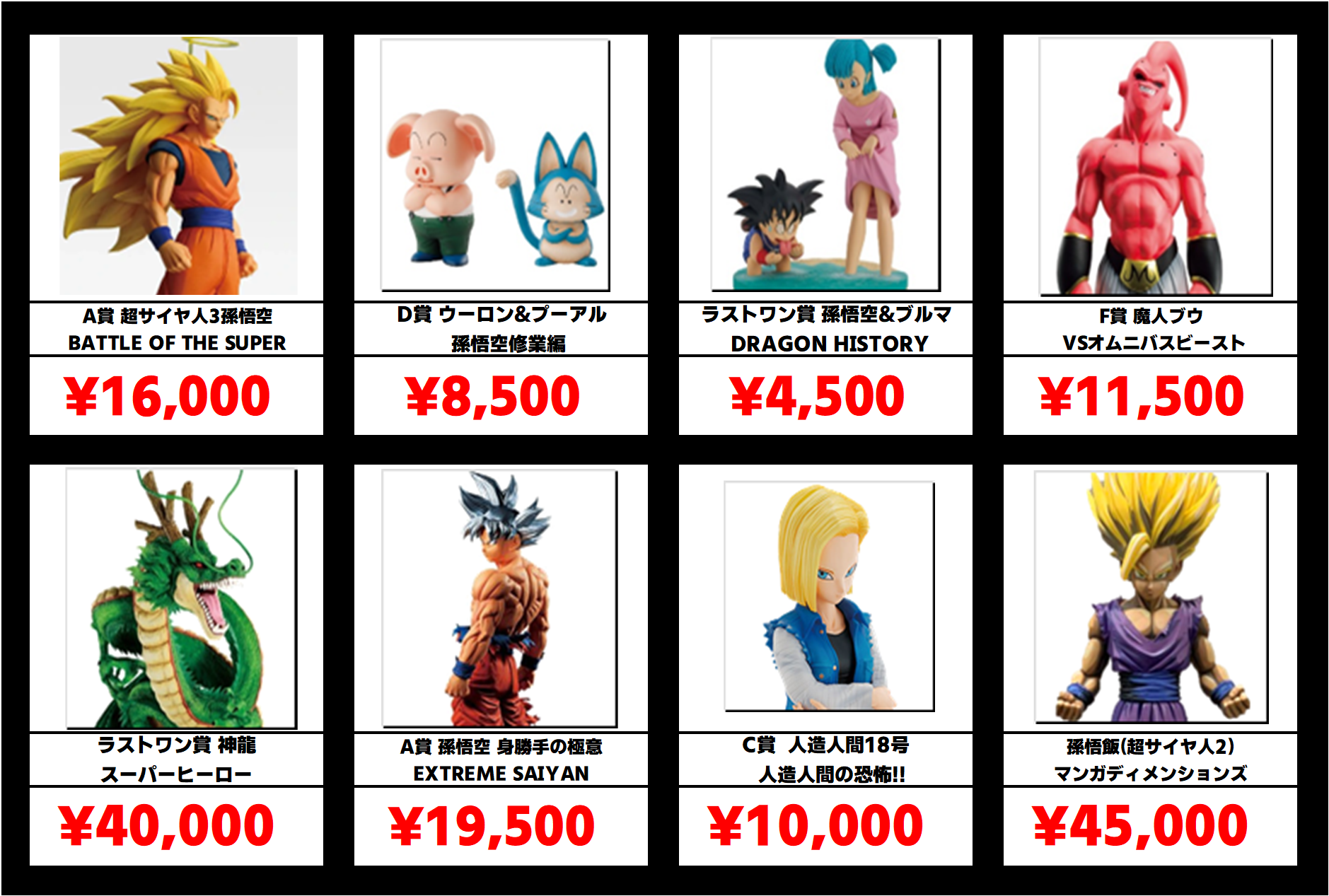 E賞 ドラゴンボール 一番くじ 超サイヤ人3孫悟空 VSオムニバス 