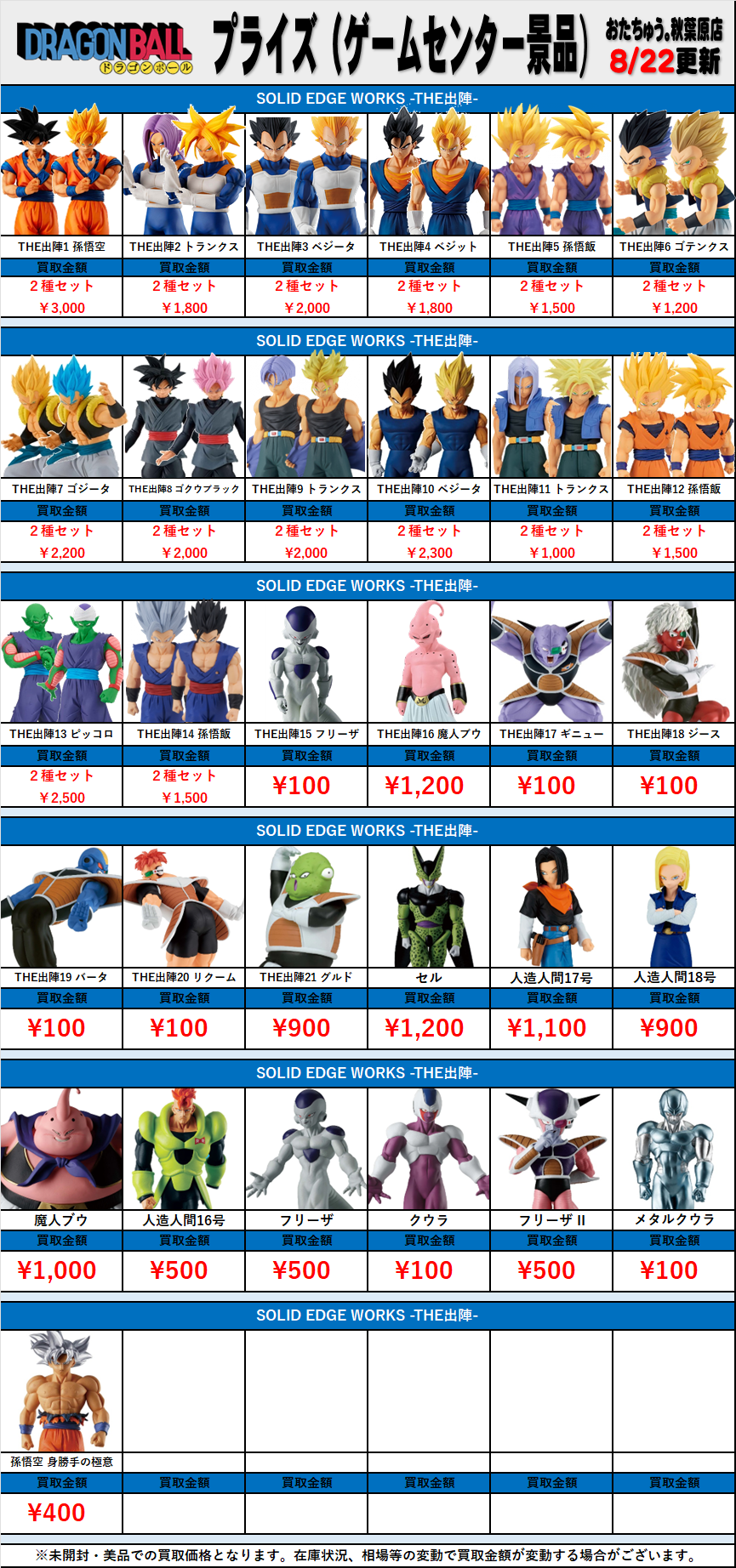 ドラゴンボール　9種　まとめ売り ドラゴンボールまとめ売り値下げ中