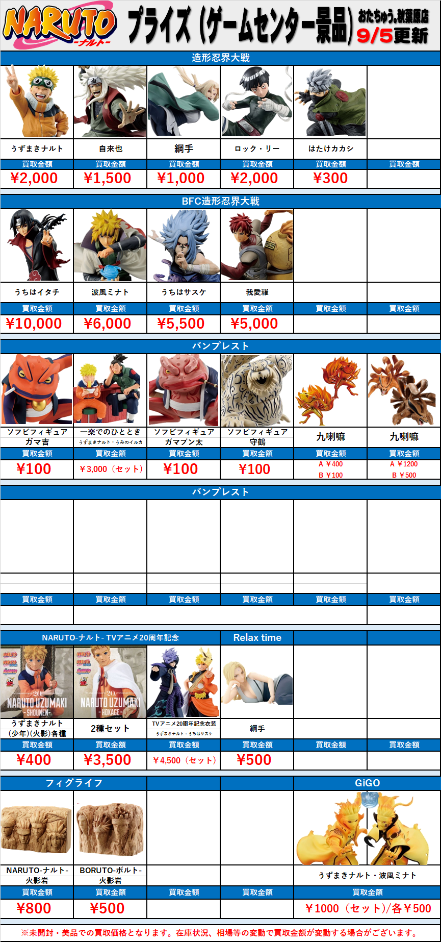 ナルトプライズフィギュア13個セット(バラ売り可) BANPRESTO NARUTO ナルト 疾風伝 VIBRATION STARS GARA II 単品