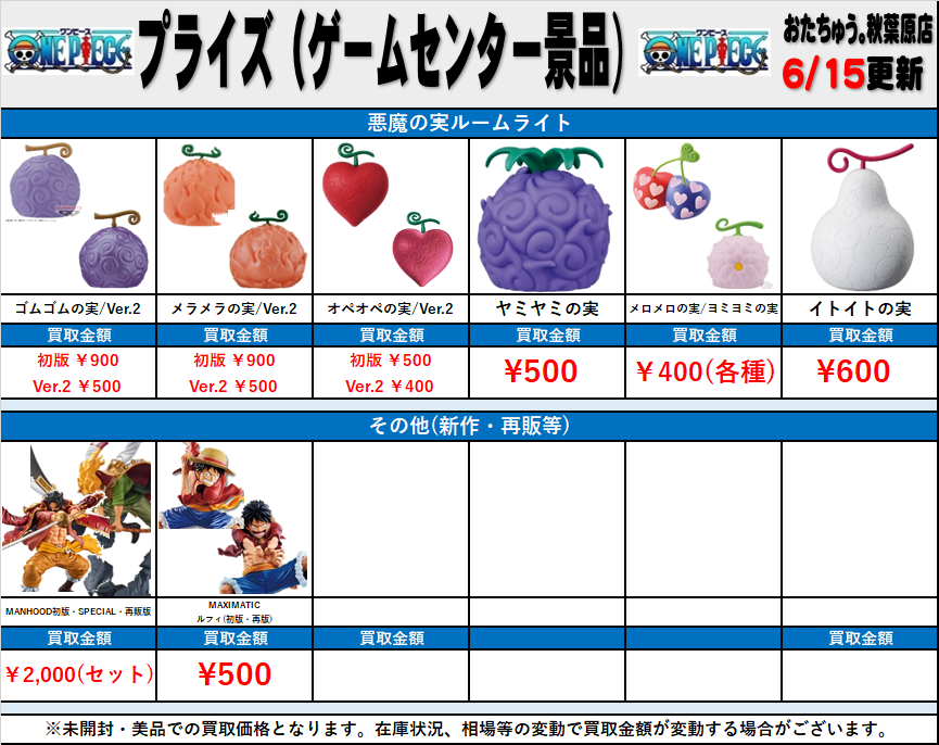 全国宅配買取】ワンピース プライズフィギュア(ゲームセンター