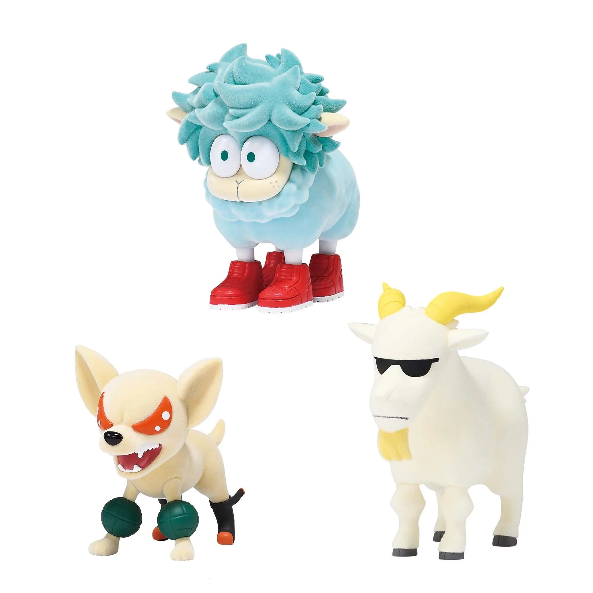Fluffy Puffy デクシープ&バクドッグ&オールマイゴート セットのパッケージ