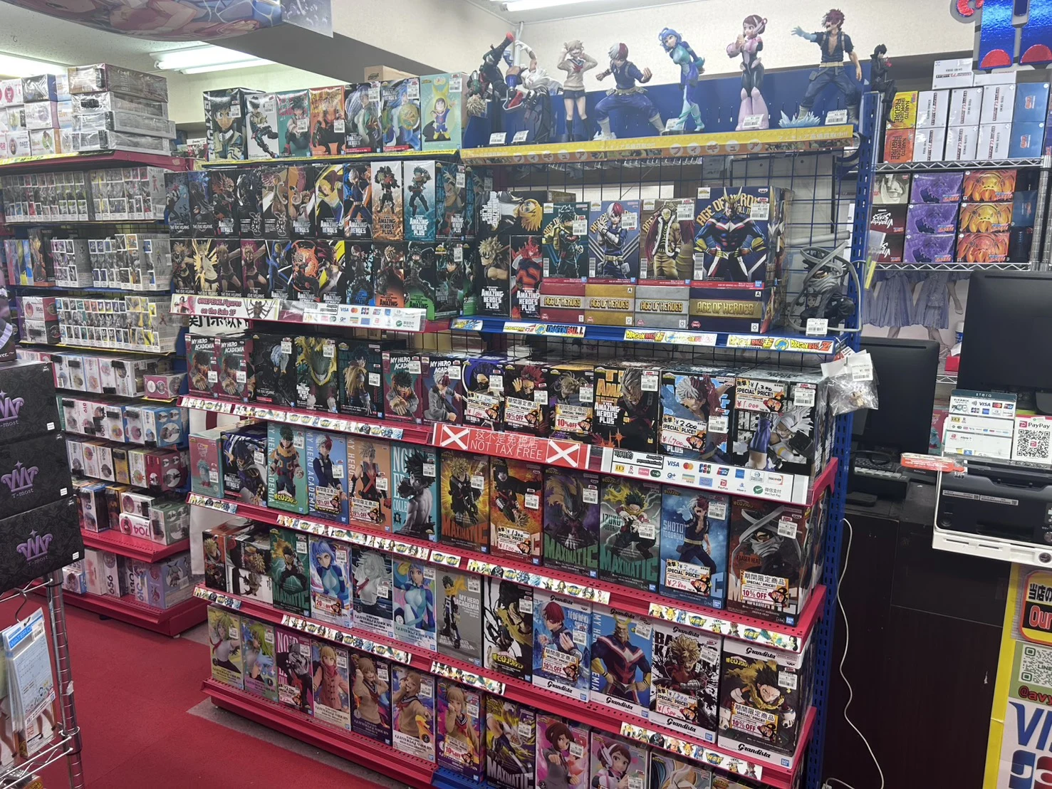 僕のヒーローアカデミア フィギュアコーナー全景
