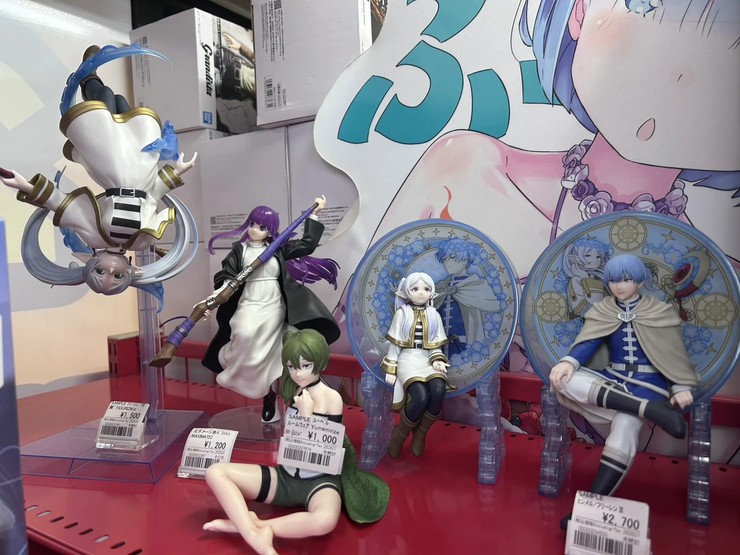 葬送のフリーレン フィギュア売り場 全景