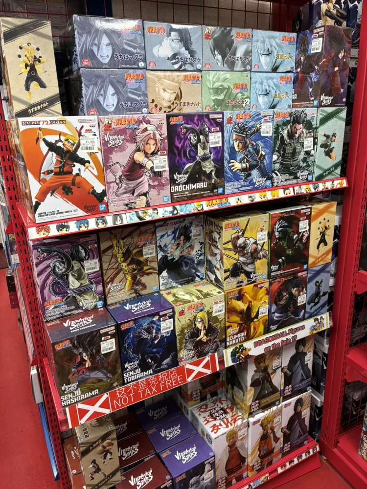 We carry popular anime figures from series such as Naruto, Jujutsu Kaisen, JoJo's Bizarre Adventure, and Bleach.