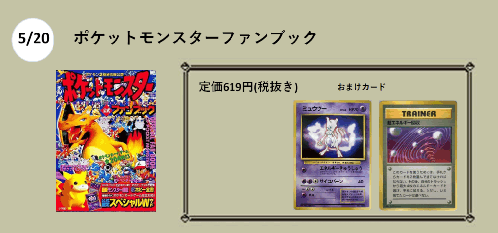 ５月20日
ポケモンファンブック
619円
ミュウツー
超エネルギー回収

