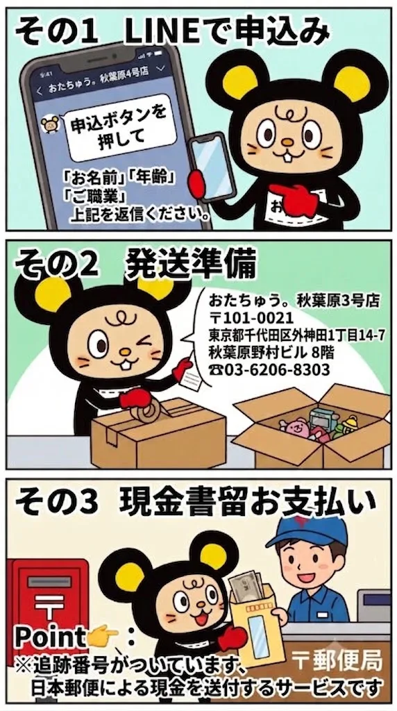 宅配買取-簡単3ステップ