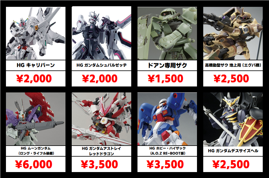 秋葉原【ガンダム専門店】ガンプラ買取価格 全国対応の宅配買取