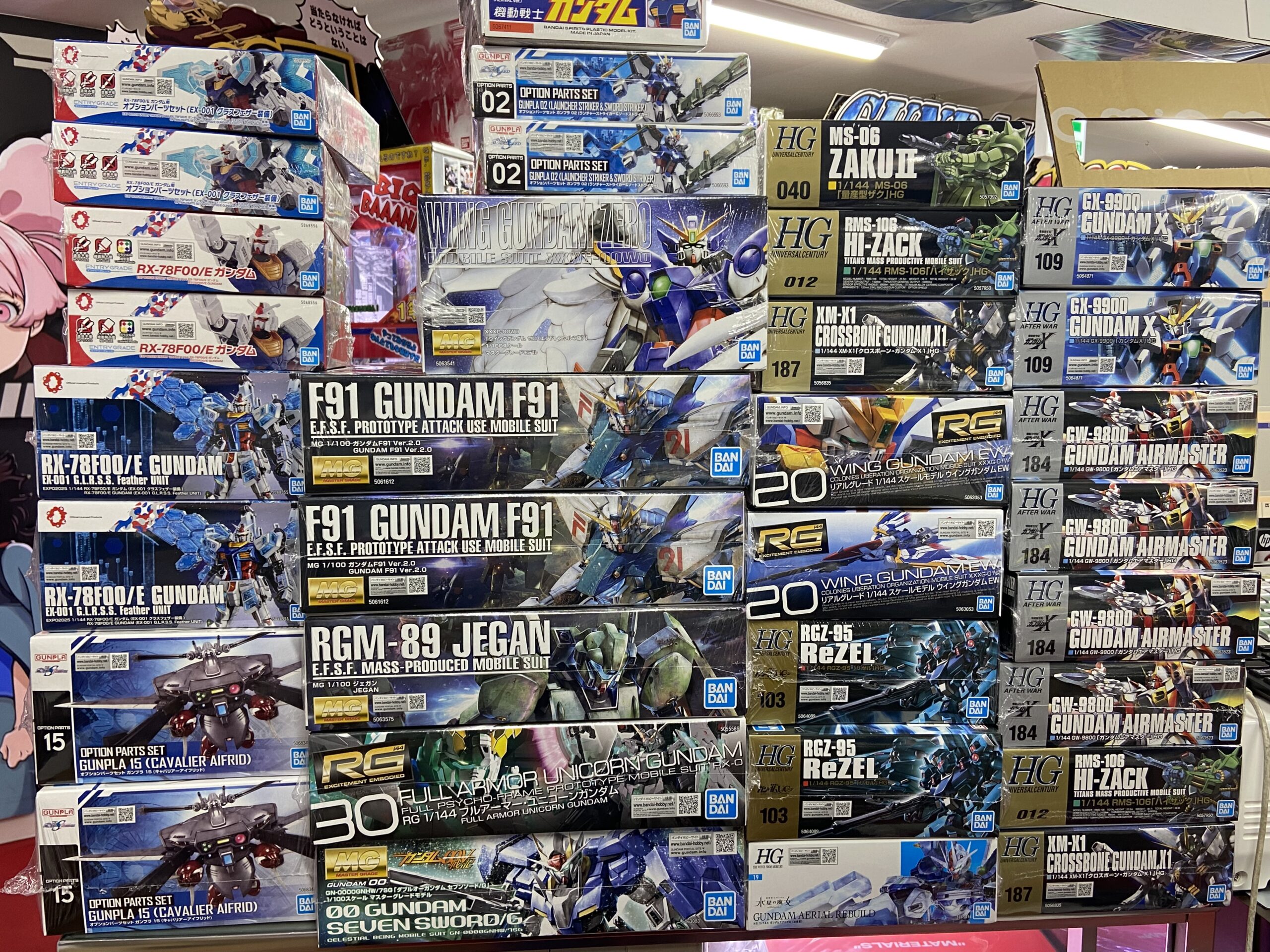 新機動戦記ガンダムW(EW版)や大阪万博ガンダムなど、再販