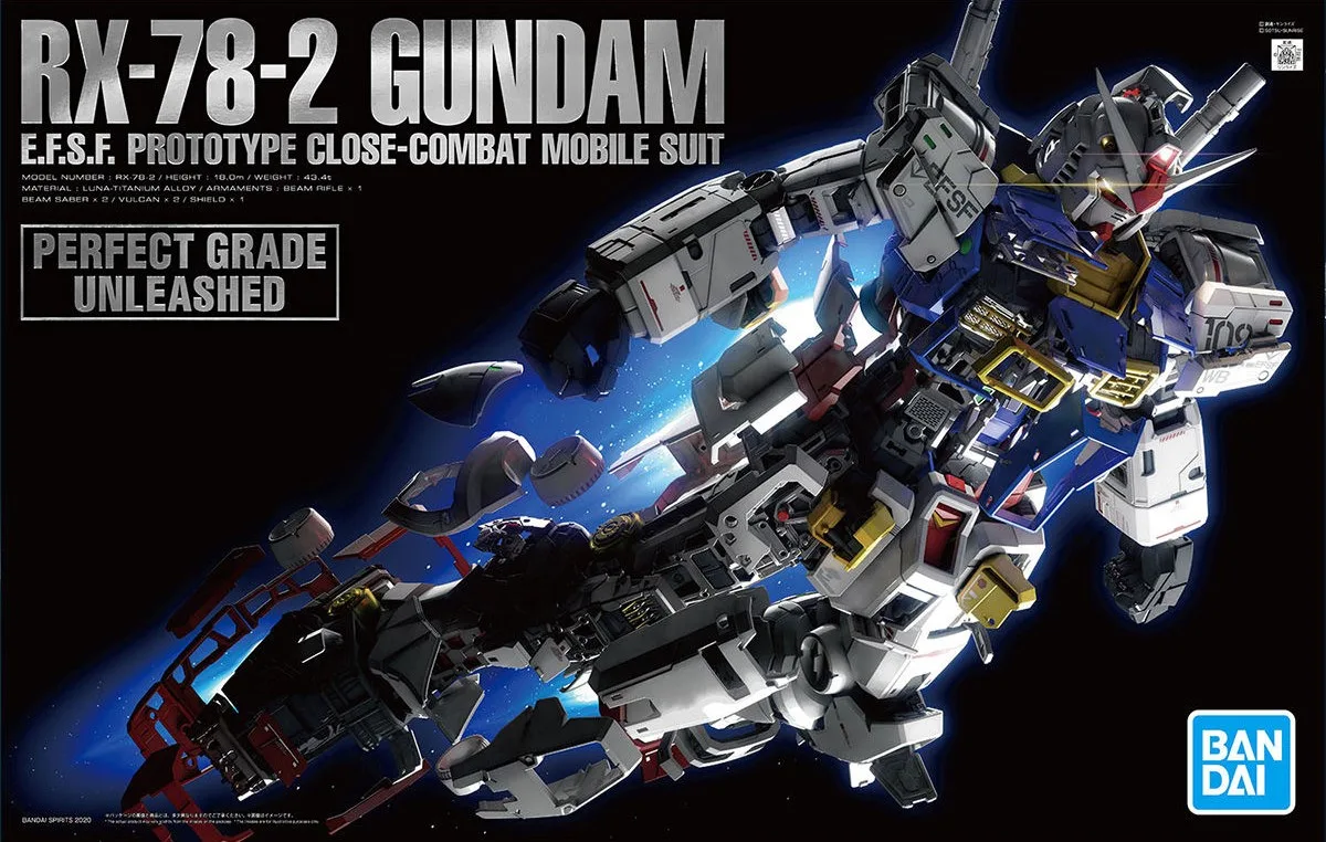 PG UNLEASHED RX-78-2 ガンダムのプラモデルのパッケージ