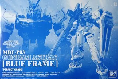 PG ガンダムアストレイ ブルーフレーム 【プレミアムバンダイ限定】のプラモデルのパッケージ