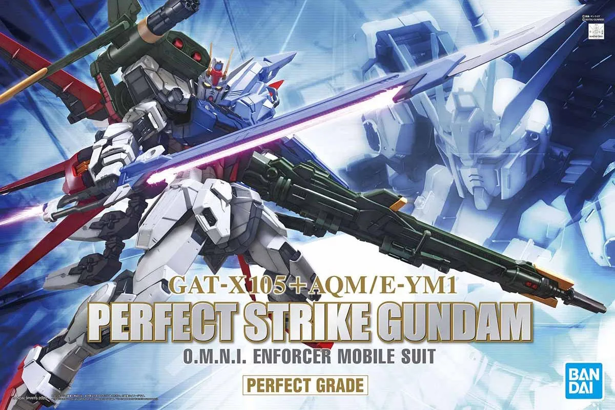 PG パーフェクトストライクガンダムのプラモデルのパッケージ