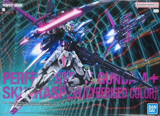 PG パーフェクトストライクガンダム+スカイグラスパー [サイバライズドカラー]のプラモデルのパッケージ