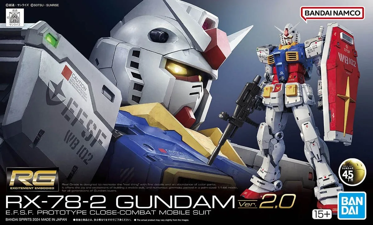 RG RX-78-2 ガンダム 2.0のプラモデルのパッケージ