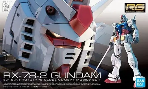RG RX-78-2 ガンダムのプラモデルのパッケージ