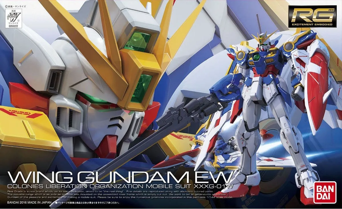 RG ウイングガンダム EWのプラモデルのパッケージ