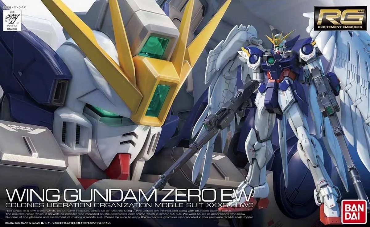 RG ウイングガンダムゼロ EWのプラモデルのパッケージ