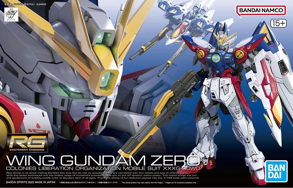 RG ウイングガンダムゼロのプラモデルのパッケージ