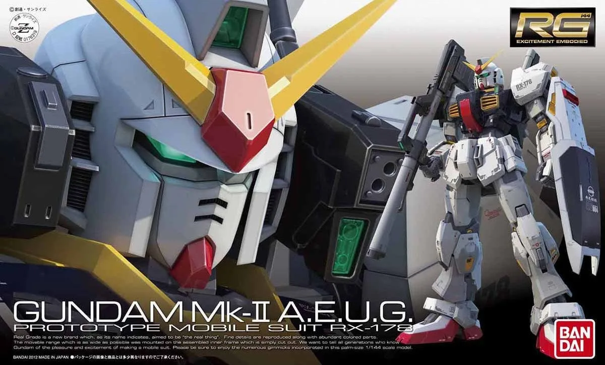 RG ガンダムMk-Ⅱ(エゥーゴ)のプラモデルのパッケージ
