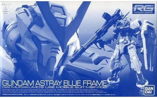 RG ガンダムアストレイ ブルーフレーム 【プレミアムバンダイ限定】のプラモデルのパッケージ
