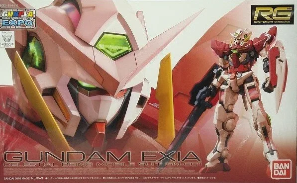 RG ガンダムエクシア [トランザムクリア] (EXPO)のプラモデルのパッケージ