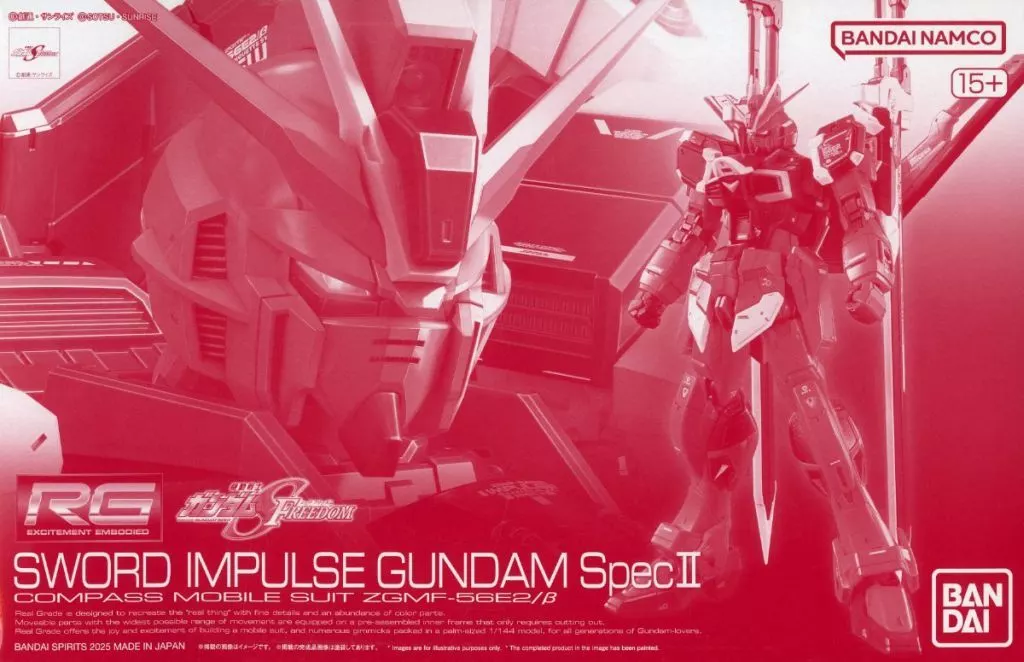RG ソードインパルスガンダムSpecⅡ 【プレミアムバンダイ限定】のプラモデルのパッケージ