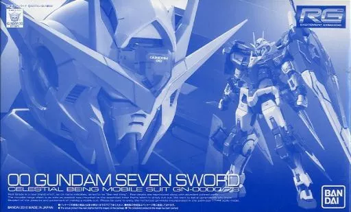 RG ダブルオーガンダム セブンソード 【プレミアムバンダイ限定】のプラモデルのパッケージ