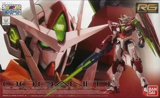 RG ダブルオークアンタ [トランザムクリア] (EXPO)のプラモデルのパッケージ