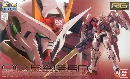 RG ダブルオーライザー [トランザムクリア] (EXPO)のプラモデルのパッケージ