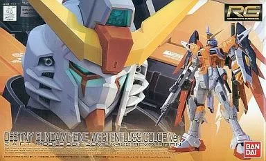 RG デスティニーガンダム (ハイネ・ヴェステンフルス カラーver.)のプラモデルのパッケージ