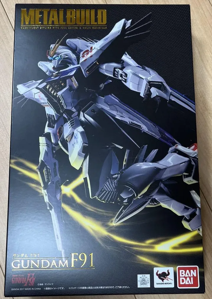ガンダムF91のメタルビルドのパッケージ
