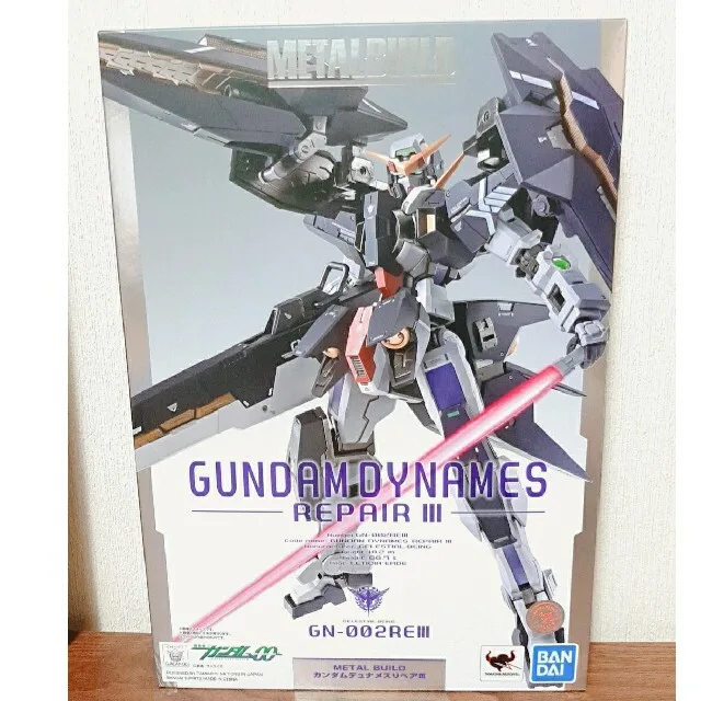 ガンダムデュナメスリペアⅢのメタルビルドのパッケージ