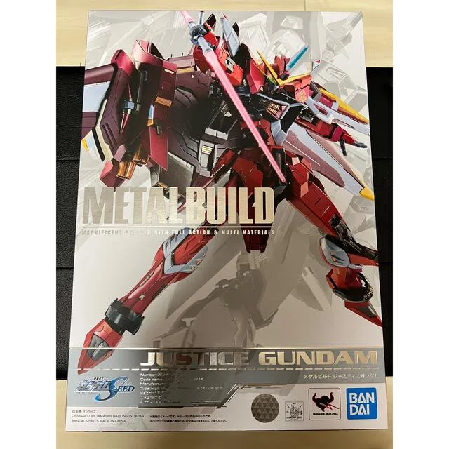 ジャスティスガンダムのメタルビルドのパッケージ