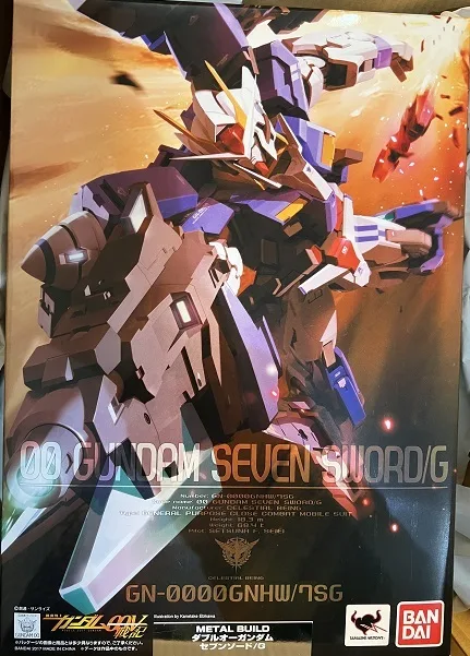 ダブルオーガンダム セブンソード/Gのメタルビルドのパッケージ