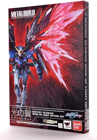 デスティニーガンダム 光の翼オプションセットのメタルビルドのパッケージ