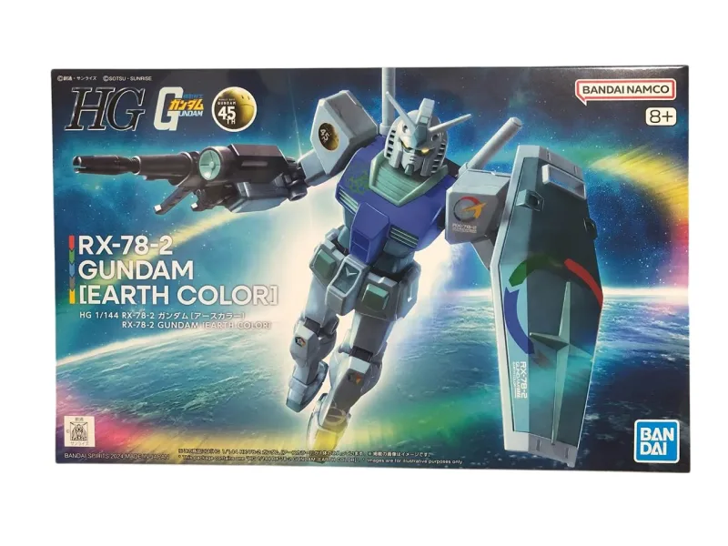 HG RX-78-2 ガンダム [アースカラー] 【プレミアムバンダイ限定】のプラモデルのパッケージ