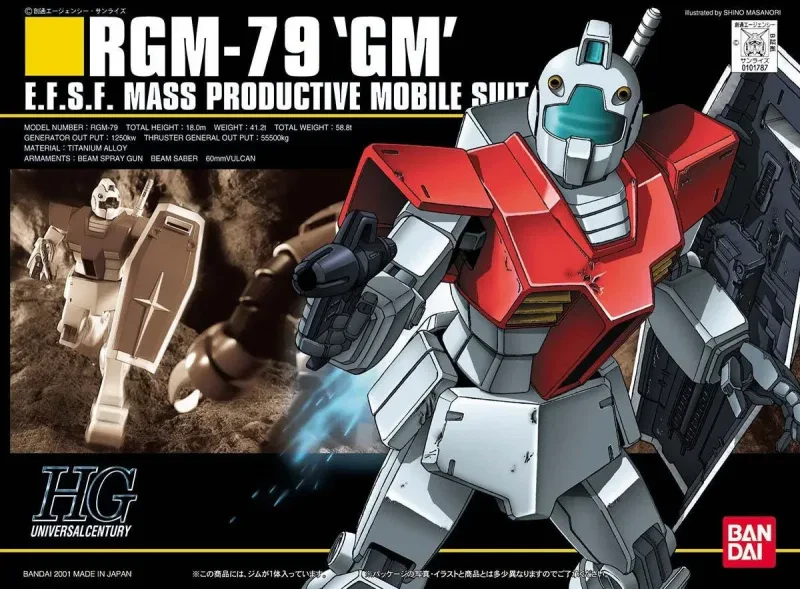 HG RGM-79[G] ジムのプラモデルのパッケージ