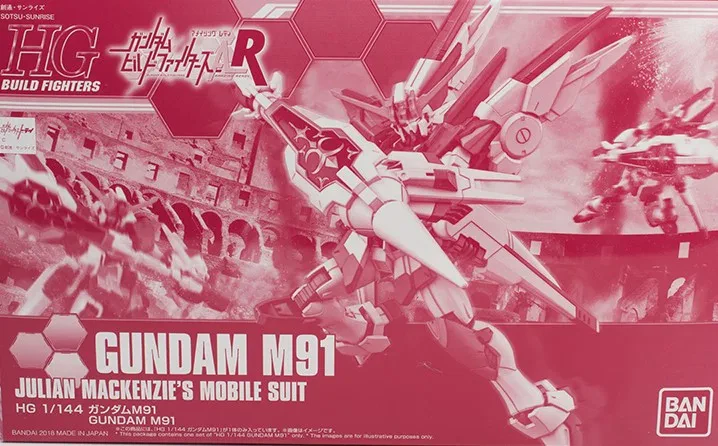 HG ガンダムM91 【プレミアムバンダイ限定】のプラモデルのパッケージ