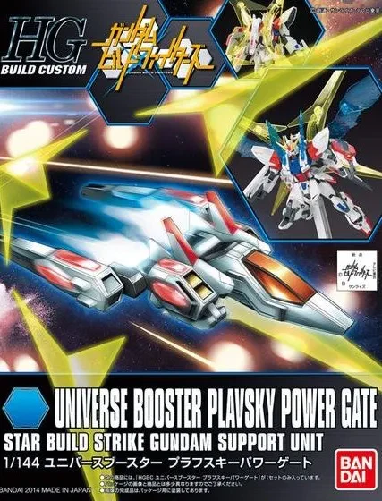 HG ユニバースブースター プラフスキーパワーゲートのプラモデルのパッケージ