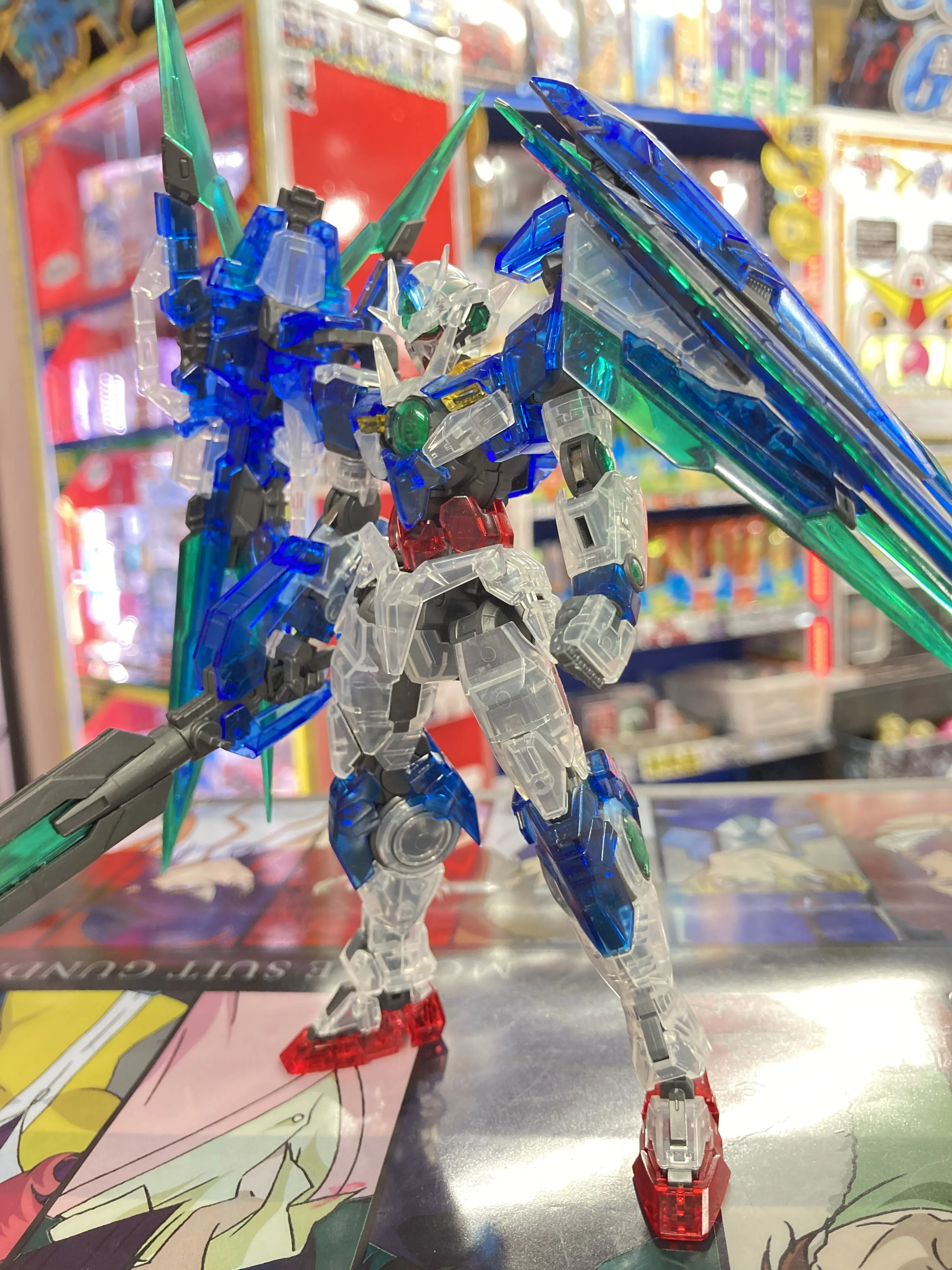 RG 1/144 ダブルオークアンタフルセイバー クリアカラー