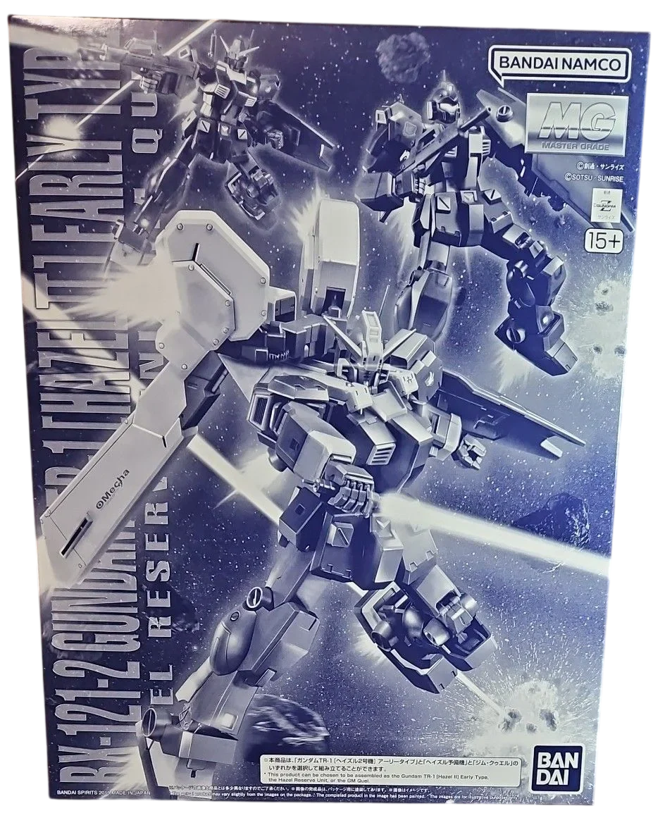 MG　ガンダムTR-1　[ヘイズル2号機]　アーリータイプ/ヘイズル予備機/ジム・クゥエル　【プレミアムバンダイ限定】のプラモデルのパッケージ