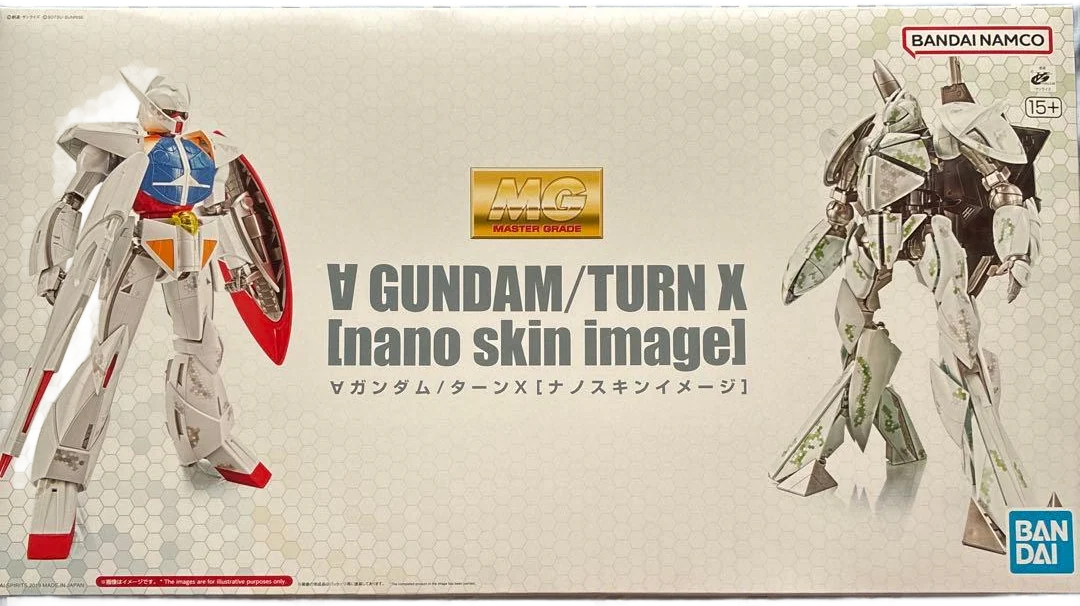 MG　∀ガンダム/ターンX　[ナノスキンイメージ]　【プレミアムバンダイ限定】のプラモデルのパッケージ
